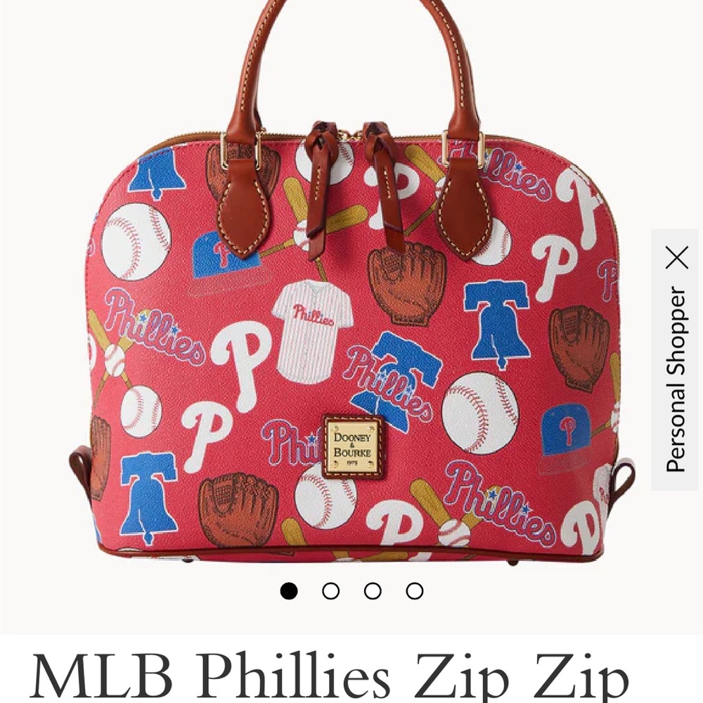 Dooney & Bourke Phillies Red Satchel